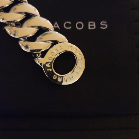 Marc by Marc Jacobs Silver Tone Katie Logo Bracelet - Picture 7 of 11